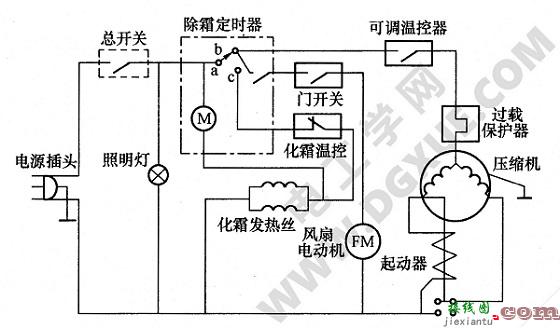 冷柜制冷工作电路讲解  第1张