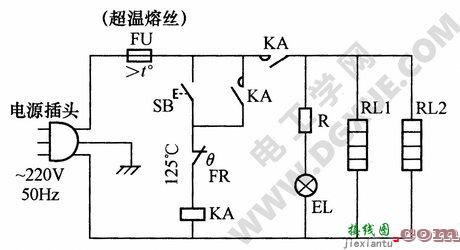 高温电子红外线消毒柜电路工作原理  第1张