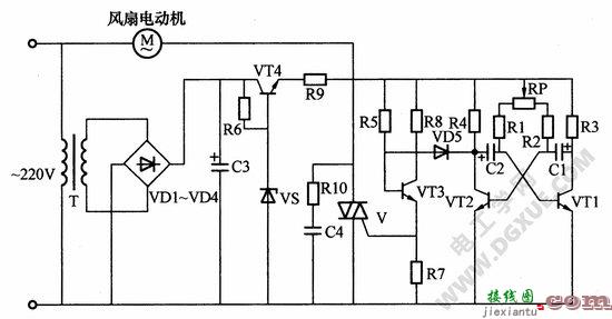 电扇模拟自然风电路工作原理  第1张