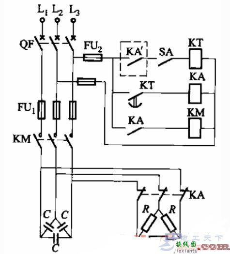 一例低压无功补偿的控制电路图  第1张