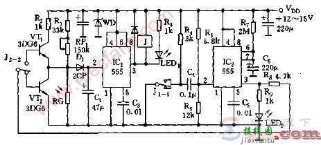 一例路灯光电控制电路的工作过程说明  第2张