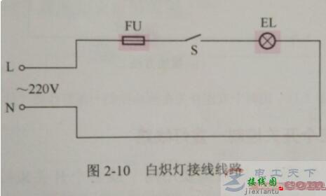 日光灯与白炽灯及紫外线杀菌灯等接线线路图  第5张