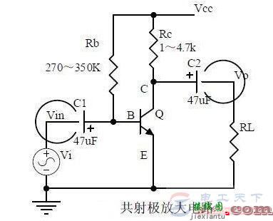 共射极放大电路与二极管稳压电路图  第1张