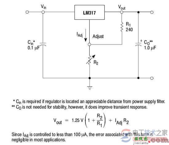可调稳压器LM317的软启动电路原理  第2张