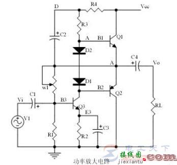 功率放大电路的工作过程及原理分析  第1张