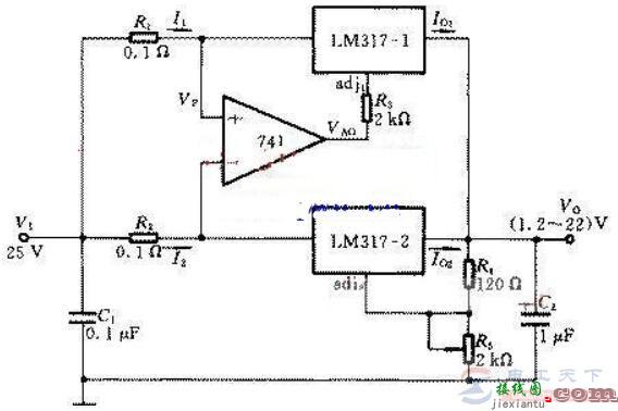 lm317扩流5A稳压电路图使用说明  第3张