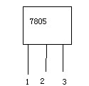 一例12v7805稳压电源的电路图  第1张