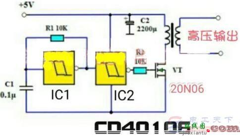 一文看懂如何用CMOS微功耗施密特触发器制作5V升压电路  第1张