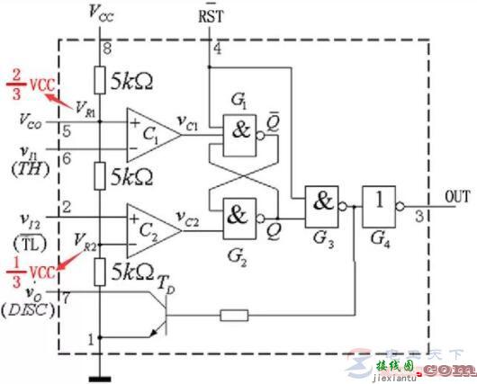 555定时器集成芯片的内部结构  第1张