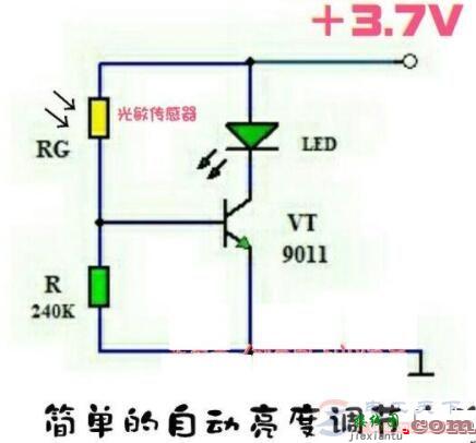 一例简单的LED亮度调节电路图  第1张