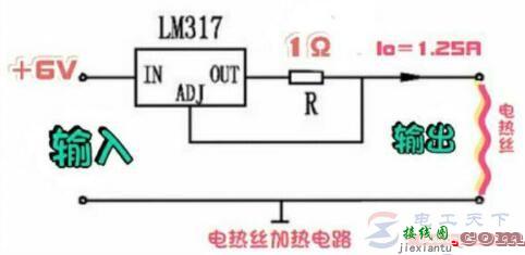 一例电热丝加热电路原理图  第1张