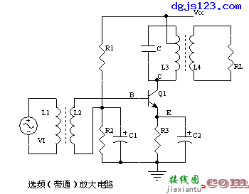 常用电工电路：选频（带通）放大电路  第1张