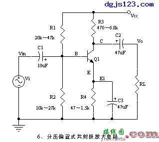 电工常用电路：积分电路、共射极放大电路、共集电极放大电路等  第3张