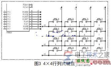 行列式键盘控制电路原理图的设计思路  第3张