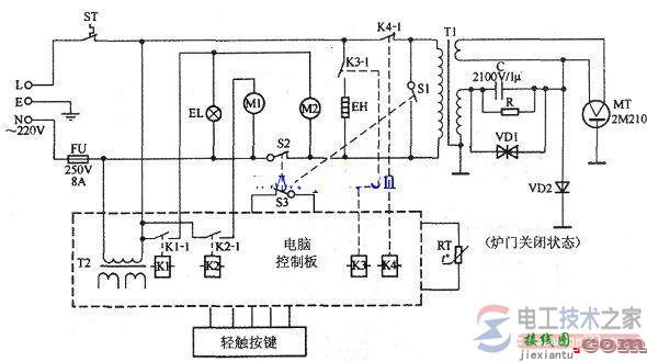 安宝路微波炉工作原理图及电路功能说明  第1张