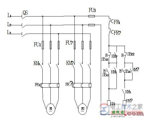 带延时顺启逆停电气原理图的区别  第1张