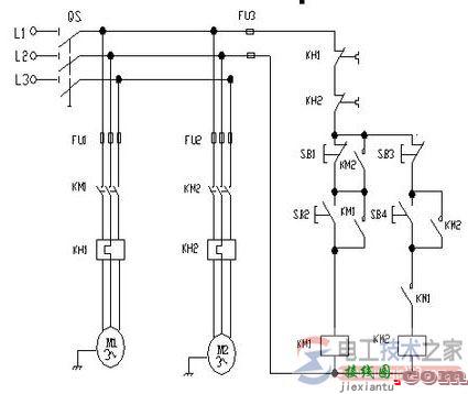 带延时顺启逆停电气原理图的区别  第2张