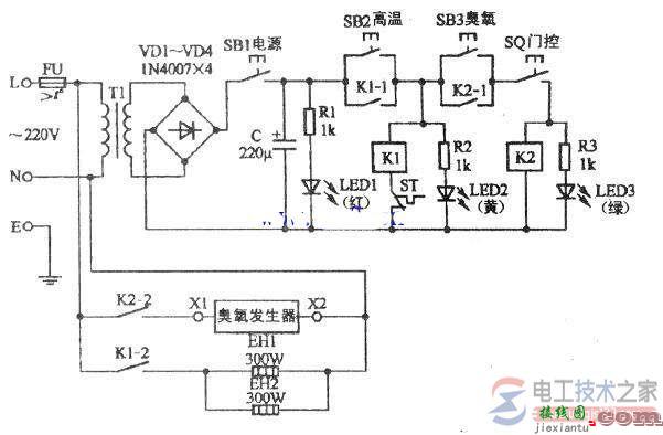 康宝消毒柜维修电路原理图识图方法  第1张