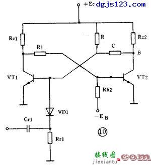 带延时功能的单稳电路(集基耦合单稳电路与集成化单稳电路)  第1张