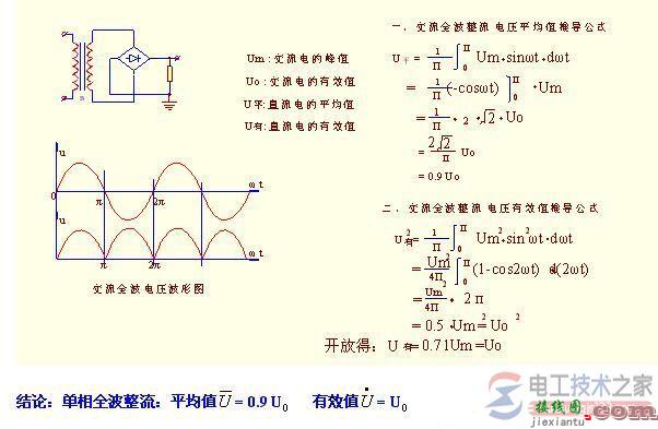 单相半波整流电路电压平均值的计算方法  第4张