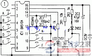 行车遥控器电路原理图及工作原理  第1张