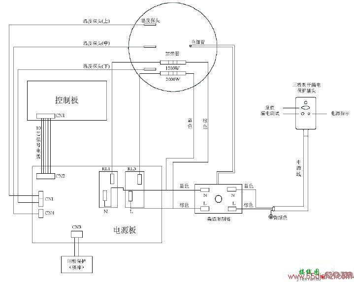 西门子DG80375STI电热水器电路图  第1张