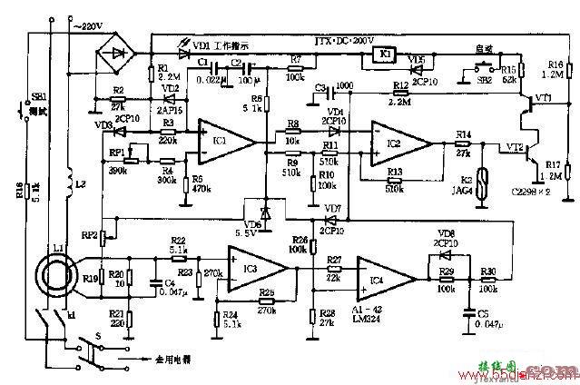 YSDH2型家庭电源监护器电路图  第1张