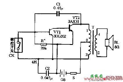 一款经济实用的家用警报器电路图  第1张