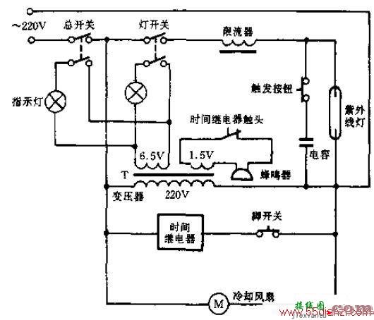 紫外线固化器电路图  第1张