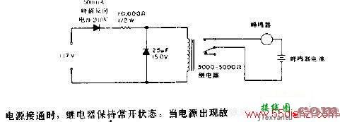 电源故障报警器电路图Ⅰ  第1张