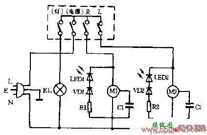 千叶牌TP5-5A双头吸排油烟机电路图  第1张