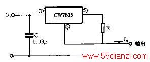 基于CW7805的恒流源电路图  第1张