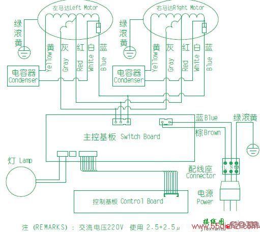 樱花SCR-3670G中式吸油烟机电路图  第1张