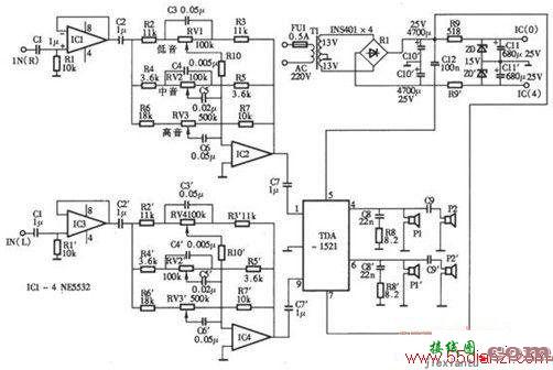 有源音箱电路图  第3张