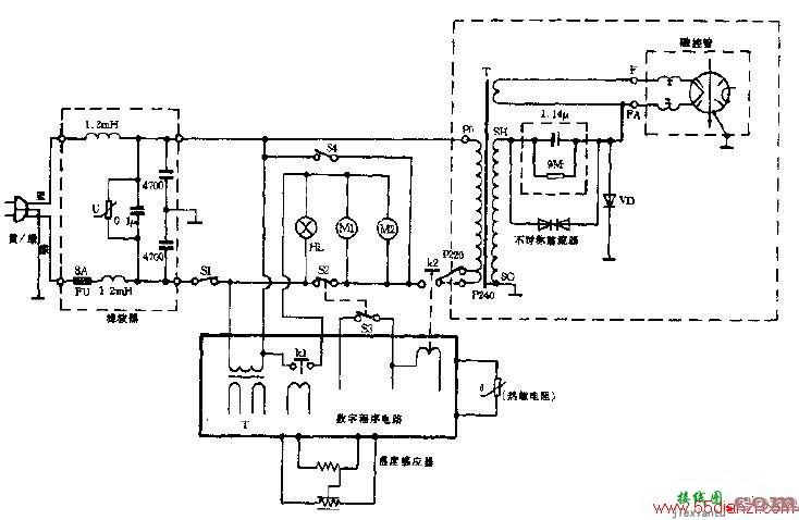 松下NN-6207微波炉电路图  第1张