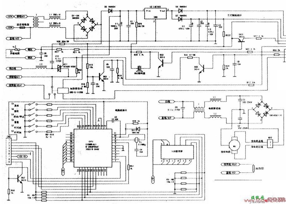 ACA(北美)MB-600面包机电路图  第1张