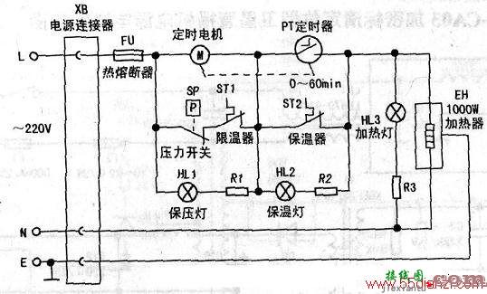 活力WYB50-90全自动电压力锅电路图  第1张