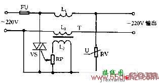 压敏电阻器一双向晶闸管过压保护电路图  第1张
