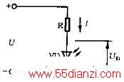 能发光的二极管指示电路图  第1张