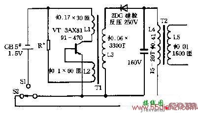 沪江牌EL-1电子打火器电路图  第1张