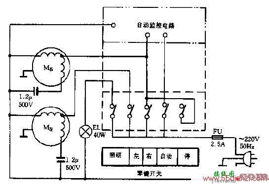 大昌CPWⅢ-16自动特薄型抽油烟机电路图  第1张