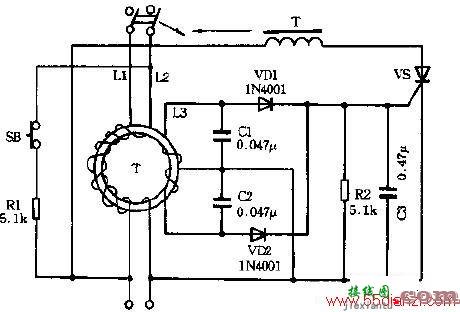 LBK15-30型漏电保护器电路图  第1张