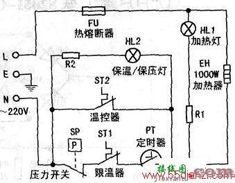 威锋YBD60-100全自动电压力锅电路图  第1张