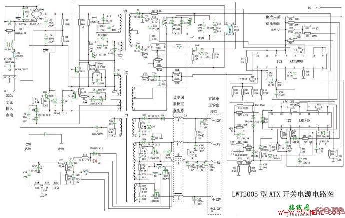 LWT2005型ATX电源电路图  第1张