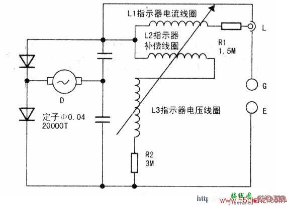 ZC-7型1000V摇表电路图  第1张