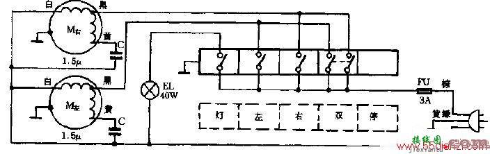 粤宝YP5-4D豪华型双风道吸油烟机电路图  第1张