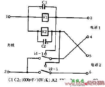 BM2-A型电话保密器电路图  第1张