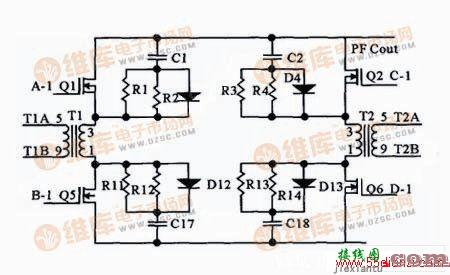 双管双正激变换器的原理电路图  第1张