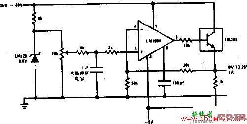 基本的0-20V基准电源电路图  第1张