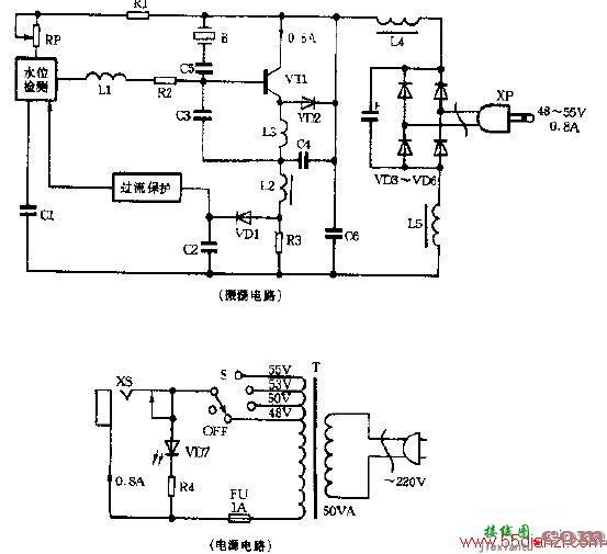 DD2000多功能超声波雾化器电路图  第1张